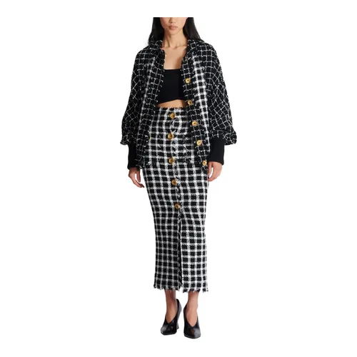 Jackets > Tweed Jackets - - Balmain - Modalova