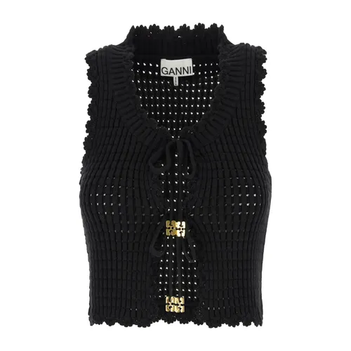 Tops > Sleeveless Tops - - Ganni - Modalova