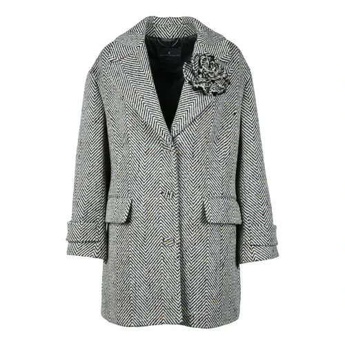 Coats > Single-Breasted Coats - - Ermanno Scervino - Modalova