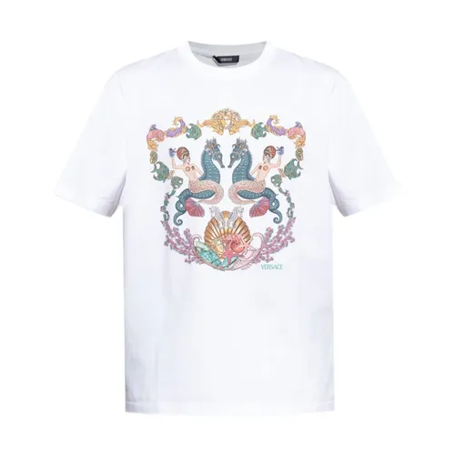 Versace - Tops > T-Shirts - White - Versace - Modalova