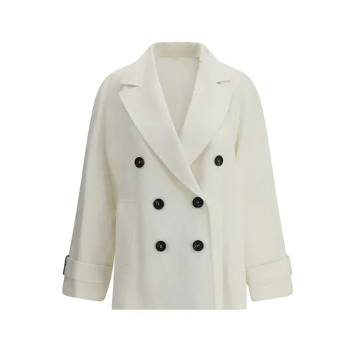 Coats > Double-Breasted Coats - - Brunello Cucinelli - Modalova