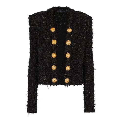 Jackets > Tweed Jackets - - Balmain - Modalova