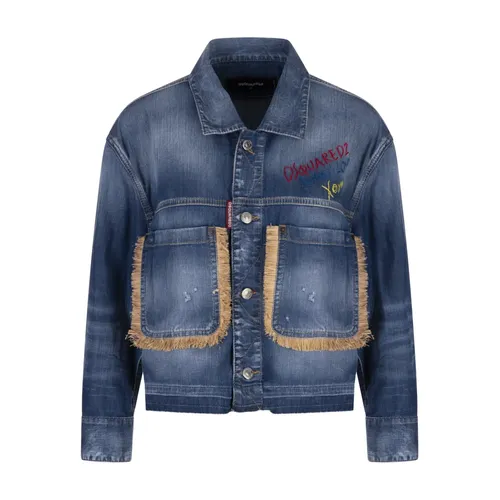 Jackets > Denim Jackets - - Dsquared2 - Modalova