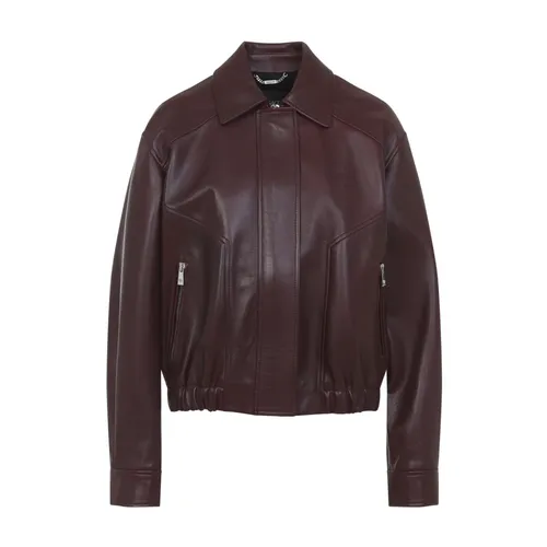 Jackets > Leather Jackets - - Versace - Modalova