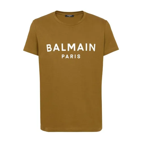 Balmain - Tops > T-Shirts - Green - Balmain - Modalova