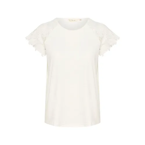 Cream - Tops > T-Shirts - White - Cream - Modalova