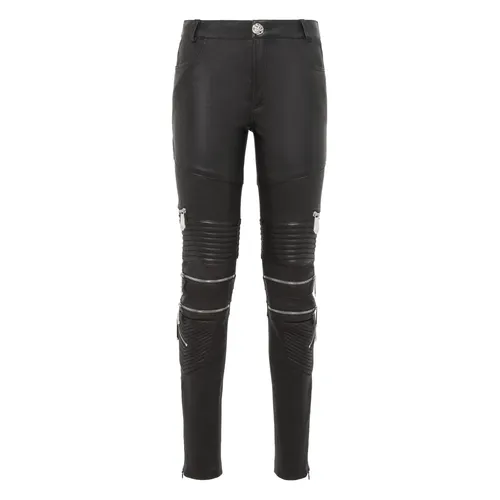 Trousers > Leather Trousers - - Philipp Plein - Modalova
