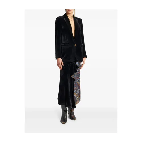 Etro - Jackets > Blazers - Black - Etro - Modalova