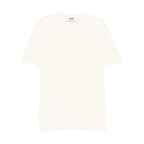Msgm - Tops > T-Shirts - White - Msgm - Modalova