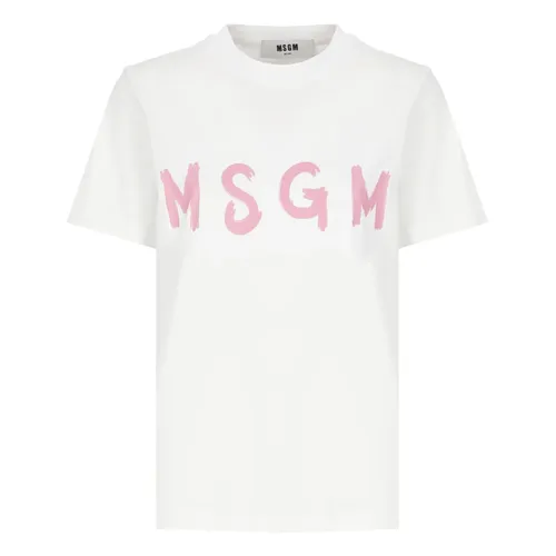 Msgm - Tops > T-Shirts - White - Msgm - Modalova