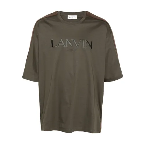 Lanvin - Tops > T-Shirts - Gray - Lanvin - Modalova