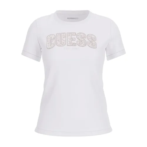 Guess - Tops > T-Shirts - White - Guess - Modalova