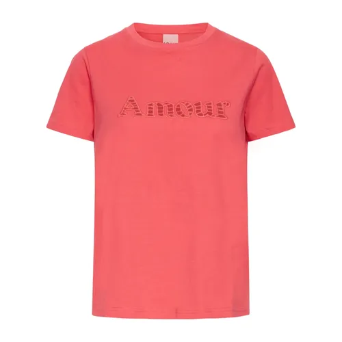 Ichi - Tops > T-Shirts - Red - Ichi - Modalova