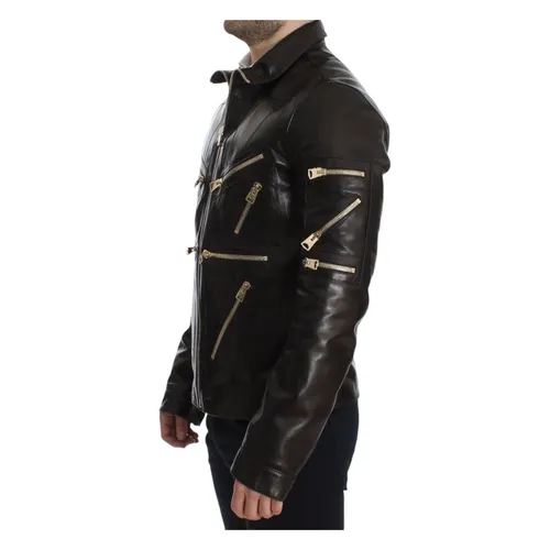 Jackets > Leather Jackets - - Dolce & Gabbana - Modalova