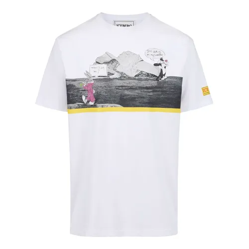 Iceberg - Tops > T-Shirts - White - Iceberg - Modalova