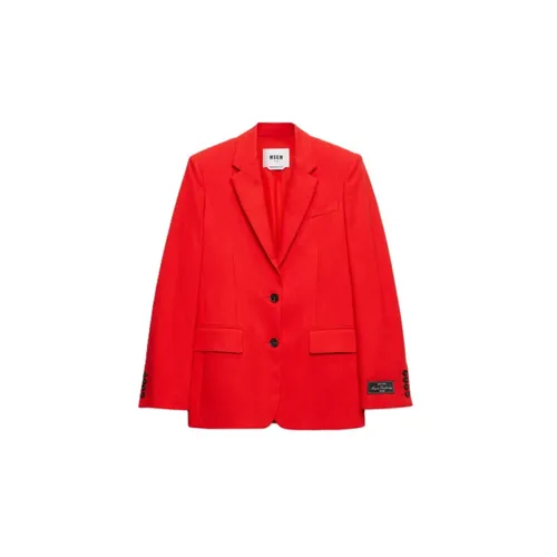 Msgm - Jackets > Blazers - Red - Msgm - Modalova