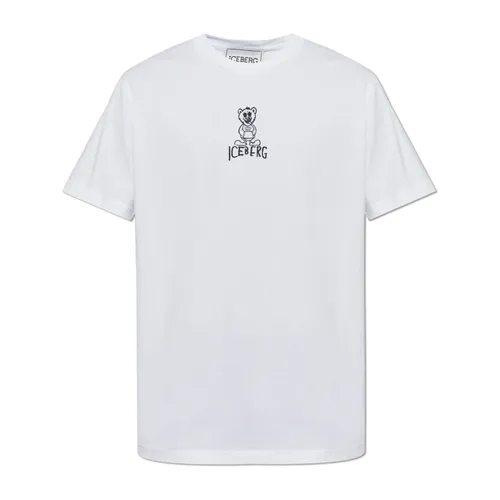 Iceberg - Tops > T-Shirts - White - Iceberg - Modalova