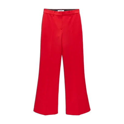Trousers > Wide Trousers - - Msgm - Modalova