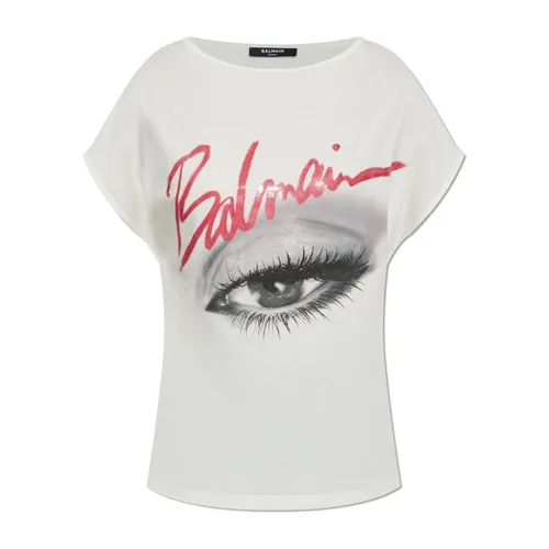 Balmain - Tops > T-Shirts - White - Balmain - Modalova