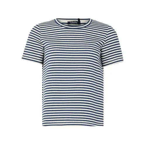 Max Mara - Tops > T-Shirts - Blue - Max Mara - Modalova