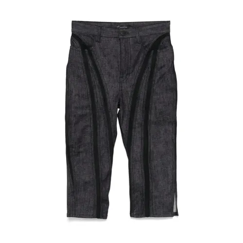 Jeans > Cropped Jeans - - Mugler - Modalova