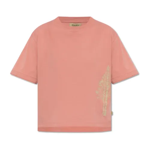 Woolrich - Tops > T-Shirts - Pink - Woolrich - Modalova
