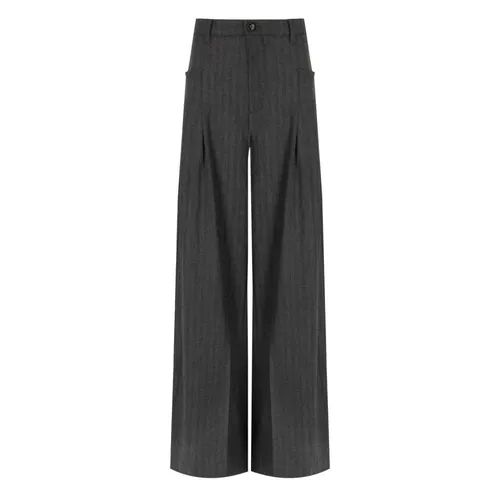 Trousers > Wide Trousers - - White Sand - Modalova