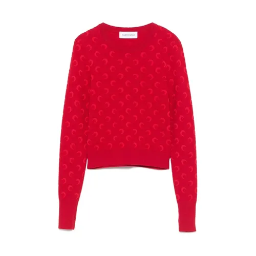 Knitwear > Round-neck Knitwear - - Marine Serre - Modalova