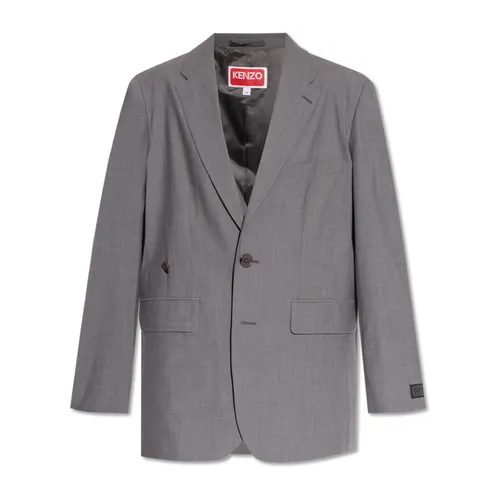 Kenzo - Jackets > Blazers - Gray - Kenzo - Modalova