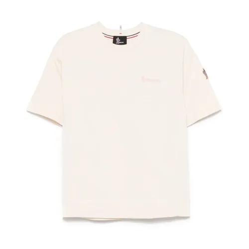 Moncler - Tops > T-Shirts - White - Moncler - Modalova
