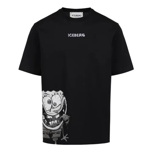 Iceberg - Tops > T-Shirts - Black - Iceberg - Modalova