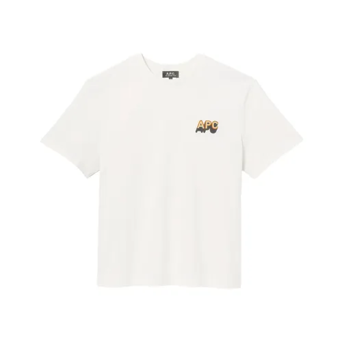 A.p.c. - Tops > T-Shirts - Beige - A.p.c. - Modalova