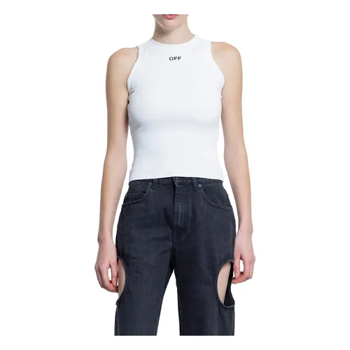 Off - Tops > Sleeveless Tops - - Off White - Modalova
