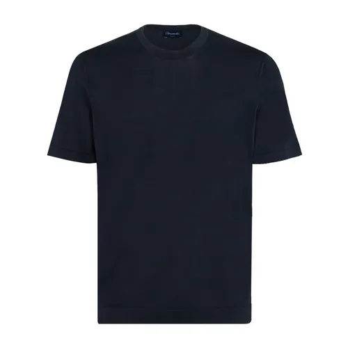 Drumohr - Tops > T-Shirts - Blue - Drumohr - Modalova