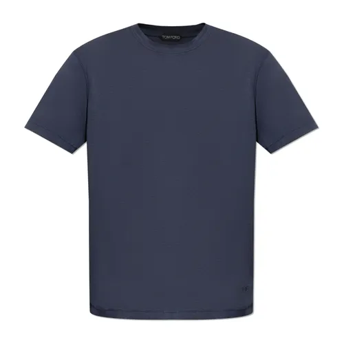 Tom Ford - Tops > T-Shirts - Blue - Tom Ford - Modalova