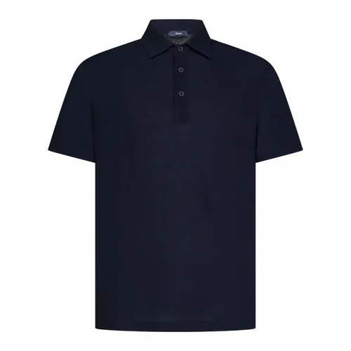Herno - Tops > Polo Shirts - Blue - Herno - Modalova