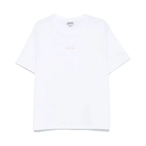 A.p.c. - Tops > T-Shirts - White - A.p.c. - Modalova