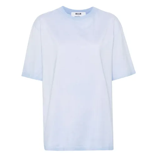Msgm - Tops > T-Shirts - Blue - Msgm - Modalova