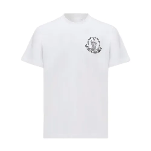 Moncler - Tops > T-Shirts - White - Moncler - Modalova