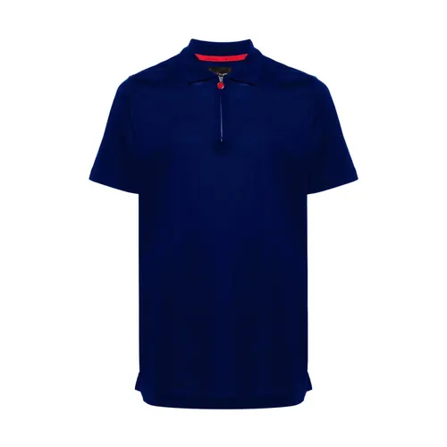 Kiton - Tops > Polo Shirts - Blue - Kiton - Modalova