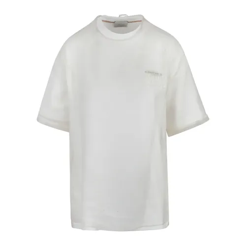 Alysi - Tops > T-Shirts - White - Alysi - Modalova