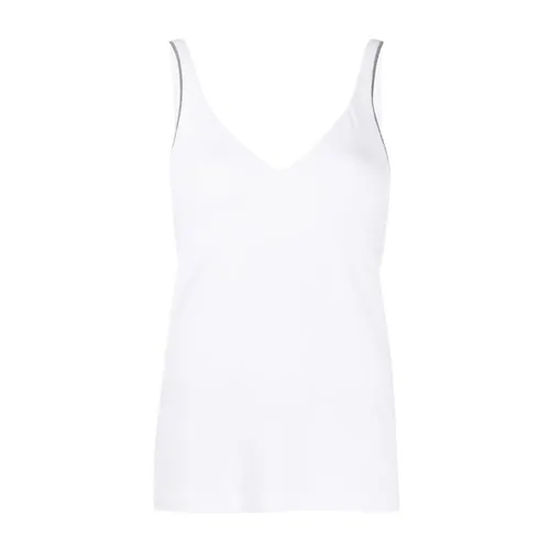 Tops > Sleeveless Tops - - Brunello Cucinelli - Modalova