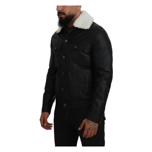 Jackets > Leather Jackets - - Dolce & Gabbana - Modalova
