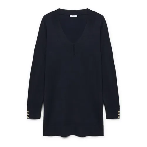 Knitwear > V-neck Knitwear - - Fiorella Rubino - Modalova