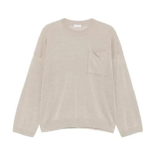 Knitwear > Round-neck Knitwear - - Brunello Cucinelli - Modalova