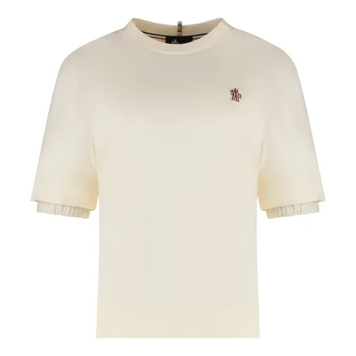 Moncler - Tops > T-Shirts - Beige - Moncler - Modalova