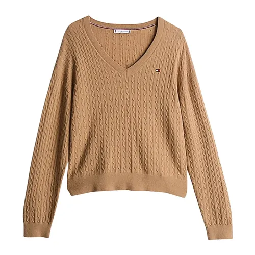 Knitwear > V-neck Knitwear - - Tommy Hilfiger - Modalova