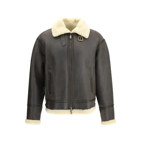 Jackets > Leather Jackets - - Dsquared2 - Modalova