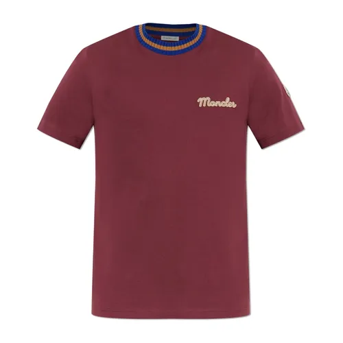 Moncler - Tops > T-Shirts - Red - Moncler - Modalova