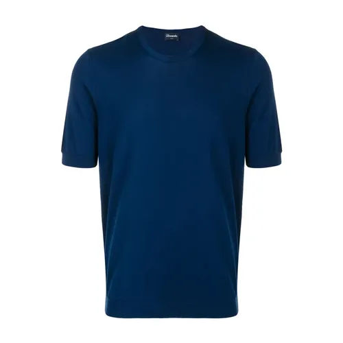 Drumohr - Tops > T-Shirts - Blue - Drumohr - Modalova